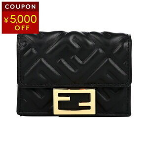 Fendi Way Tri fold Wallet Black